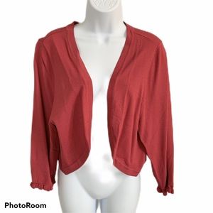 NWT White House Black Market Pink Shrug Sweater 2x